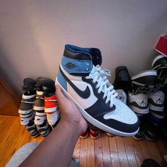 jordan 1 obsidian cream laces